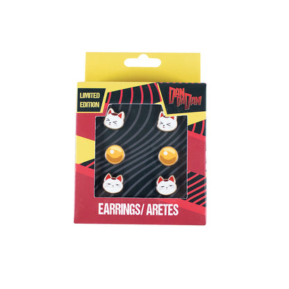 GEEKLAB - ARETES TURBO GRANNY DE ACERO INOXIDABLE SET DE 3 PARES - DAN DA DAN
