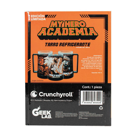 GEEKLAB -  TARRO DE GEL REFRIGERANTE ISUKU MYDORIYA 440 ML - MY HERO ACADEMIA