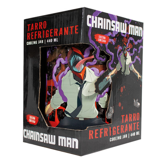 GEEKLAB -  TARRO CHAINSAW MAN REFRIGERANTE DE GEL 440 ML EDICION LIMITADA - CHANSAW MAN