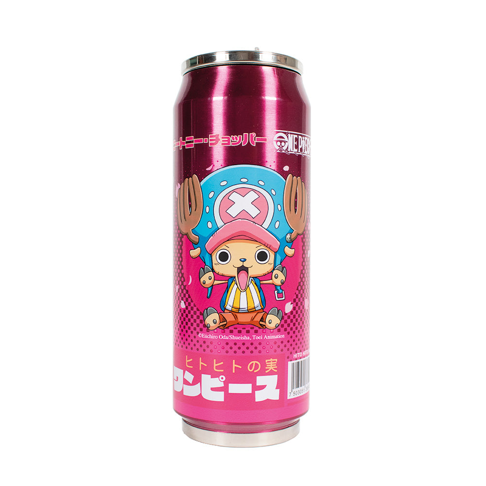 GEEKLAB - TERMO LATA  TONY TONY CHOOPER DEVIL FRUIT HITO HITO NOMI ACERO INOXIDABLE 520 ML - ONE PIECE