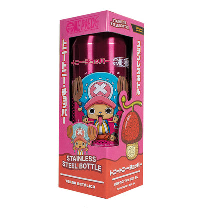 GEEKLAB - TERMO LATA  TONY TONY CHOOPER DEVIL FRUIT HITO HITO NOMI ACERO INOXIDABLE 520 ML - ONE PIECE