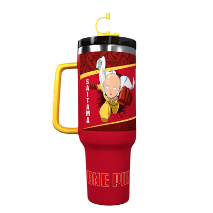 Termo Jumbo 1.1lt One Punch Man - Saitama El Calvo con Capa