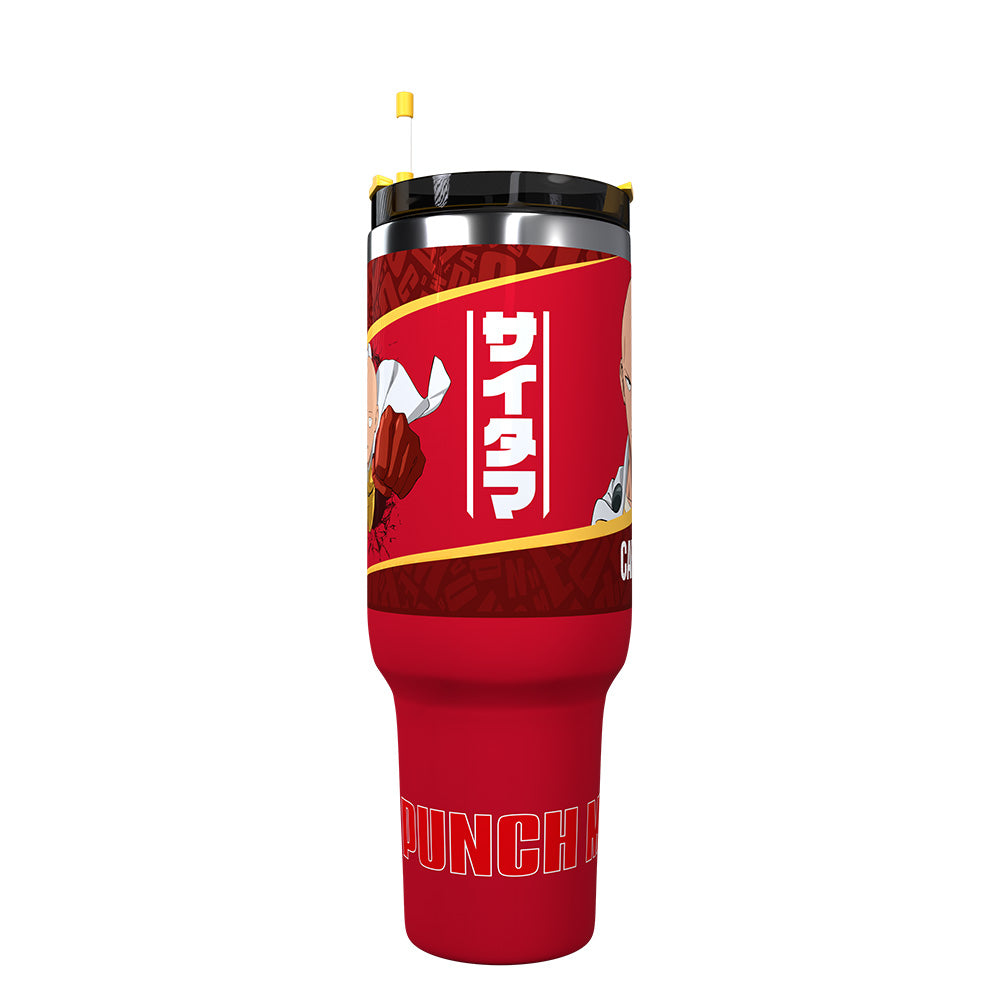 Termo Jumbo 1.1lt One Punch Man - Saitama El Calvo con Capa