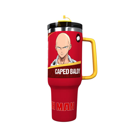 Termo Jumbo 1.1lt One Punch Man - Saitama El Calvo con Capa