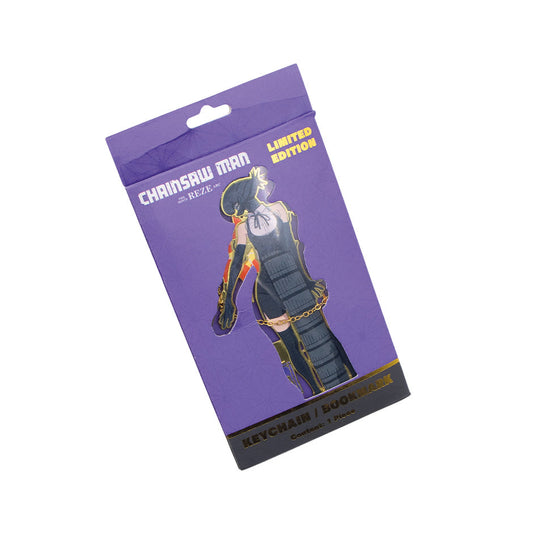 GEEKLAB - SEPARADOR DE LIBROS - BOMB ACABADO DE ORO - CHAINSAW MAN REZE ARC