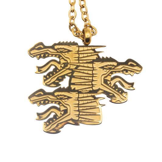 GEEKLAB - COLLAR ACERO INOXIDABLE - KING GHIDORAH - GODZILLA