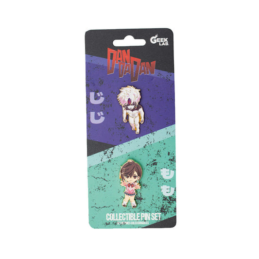 GEEKLAB - PINES MOMO & JIJI SET DE 2 PZS METALICOS - DAN DA DAN