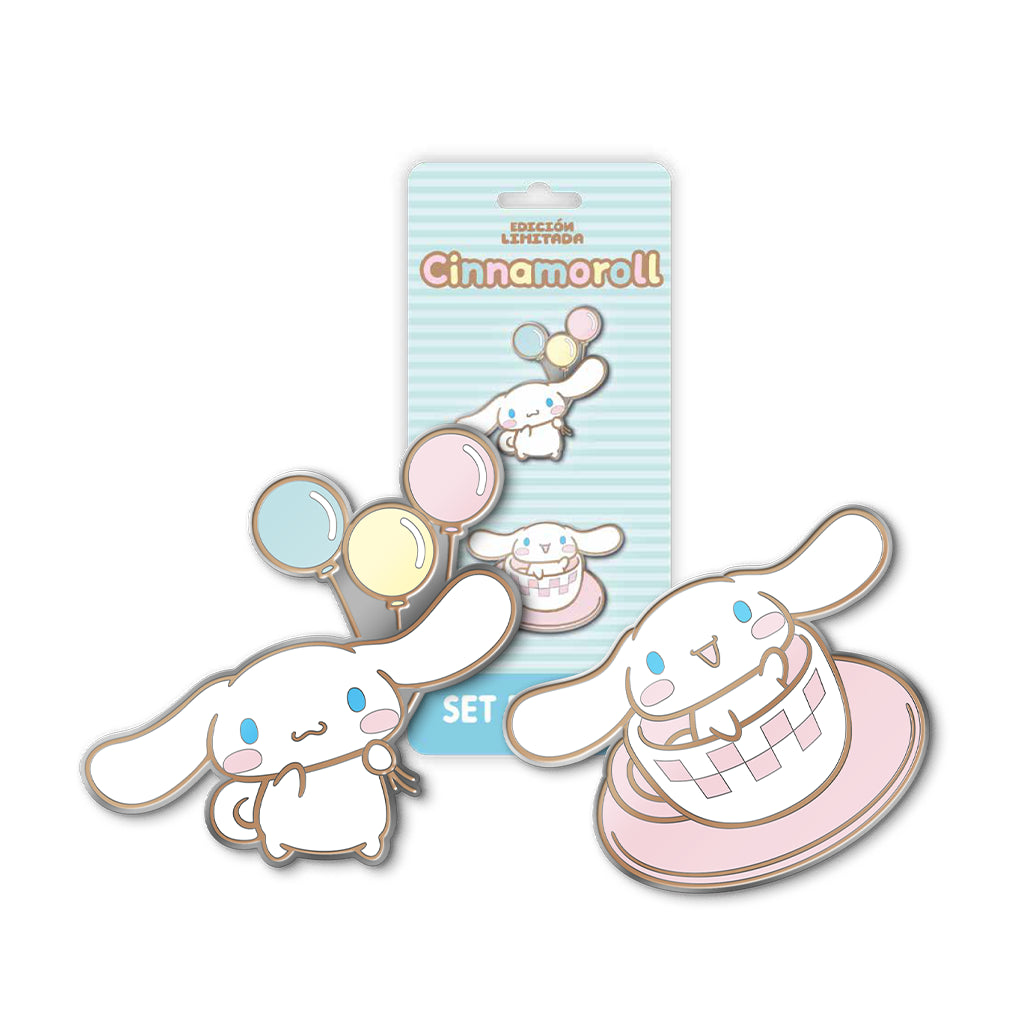 Geek Lab - Set Dual Pines Metálicos - Sanrio Cinamonroll