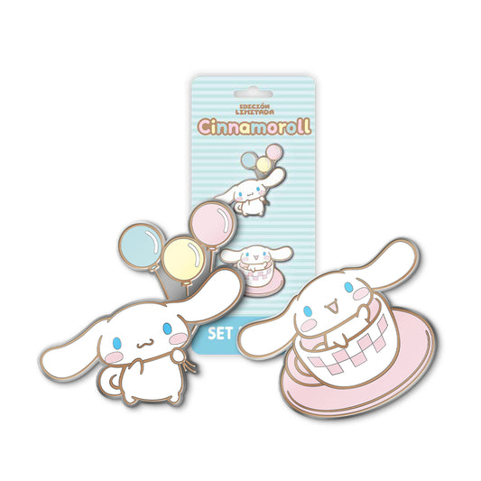 Geek Lab - Set Dual Pines Metálicos - Sanrio Cinamonroll