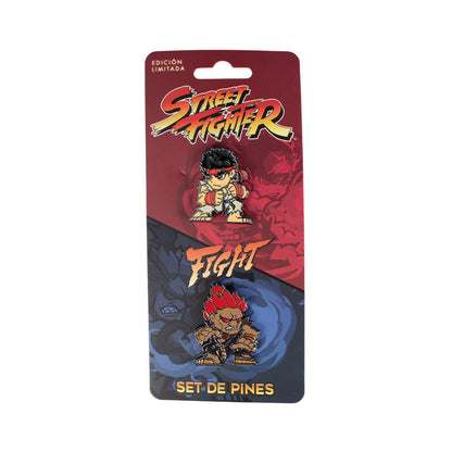 GEEKLAB - PINES RYU VS AKUMA SET DE 2 PZS - STREET FIGHTER
