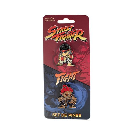 GEEKLAB - PINES RYU VS AKUMA SET DE 2 PZS - STREET FIGHTER