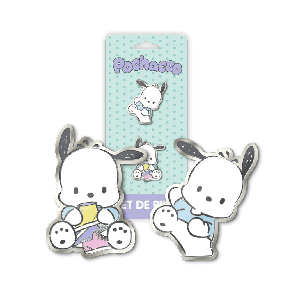 Geek Lab - Set Dual Pines Metálicos - Sanrio Pochacco