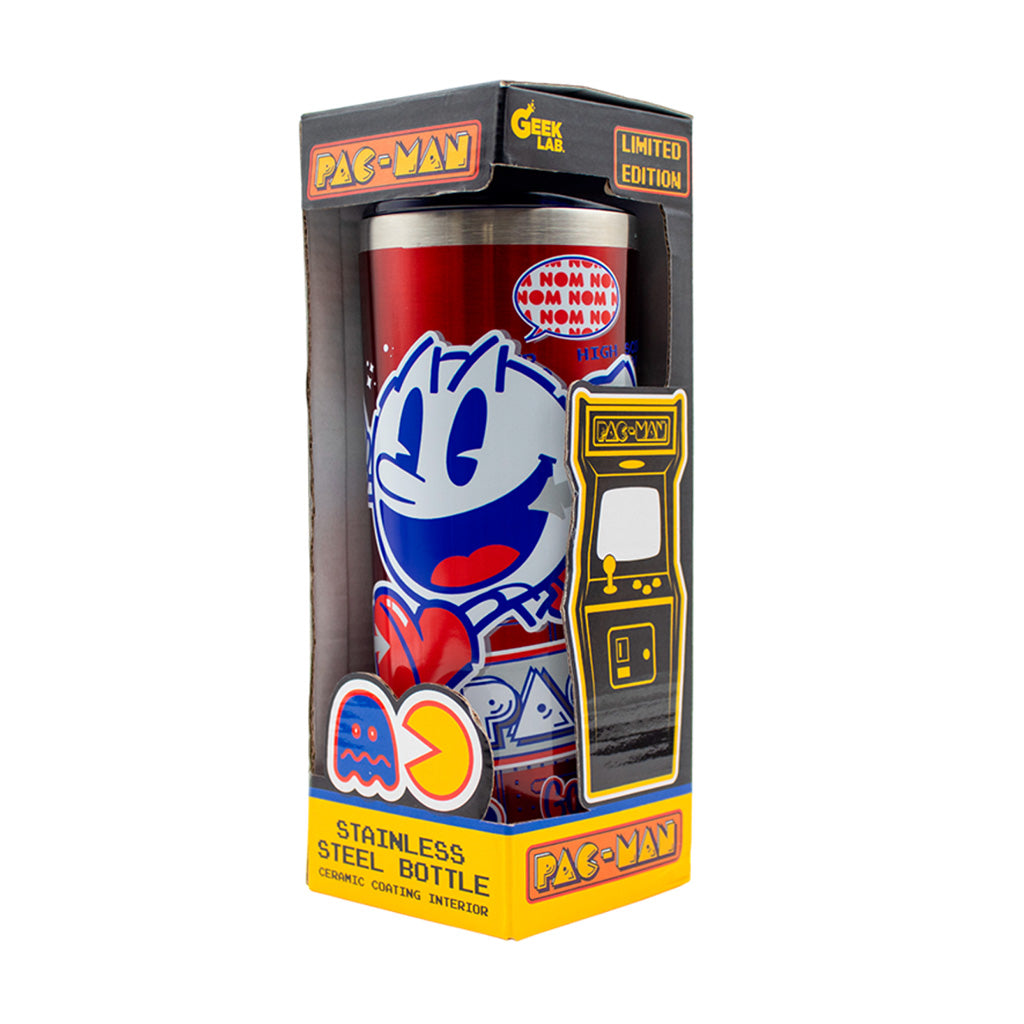 GEEKLAB - TERMO 590 ML - PAC-MAN LEVEL 256 EDICION LIMITADA