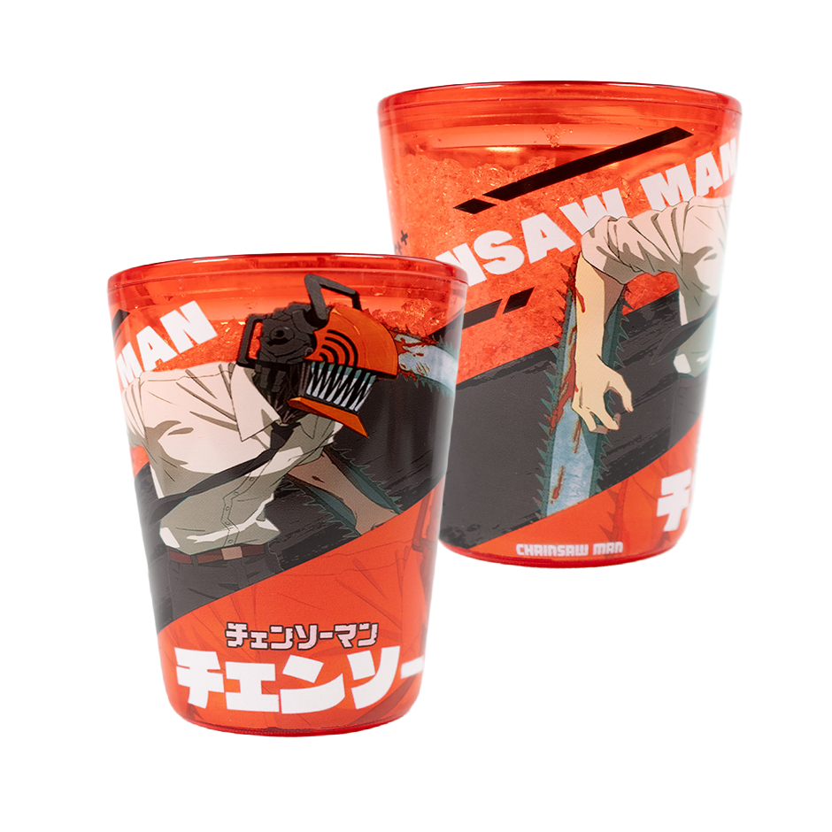 GEEKLAB - SET MINI VASOS - CHAINSAW MAN EDICIÓN LIMITADA