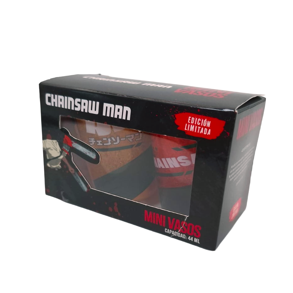 GEEKLAB - SET MINI VASOS - CHAINSAW MAN EDICIÓN LIMITADA