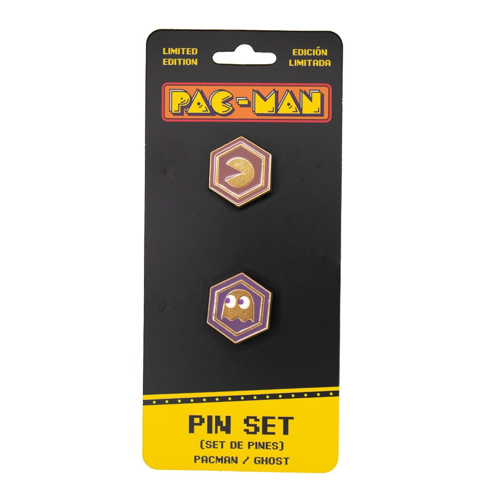 GEEKLAB - PINES PAC MAN DELIXE SET DE 2 PZS METALICOS - PAC MAN
