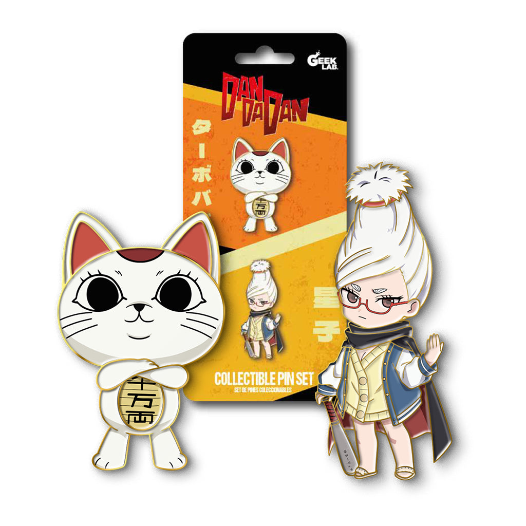 Geek Lab – Set Dual Pines Metálicos - Dan Da Dan Turbo Granny Y Seiko Ayase