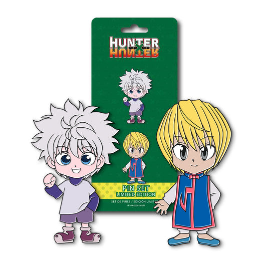 Geek Lab - Set Dual Pines Metálicos - Hunter X Hunter Killua Y Kurapika