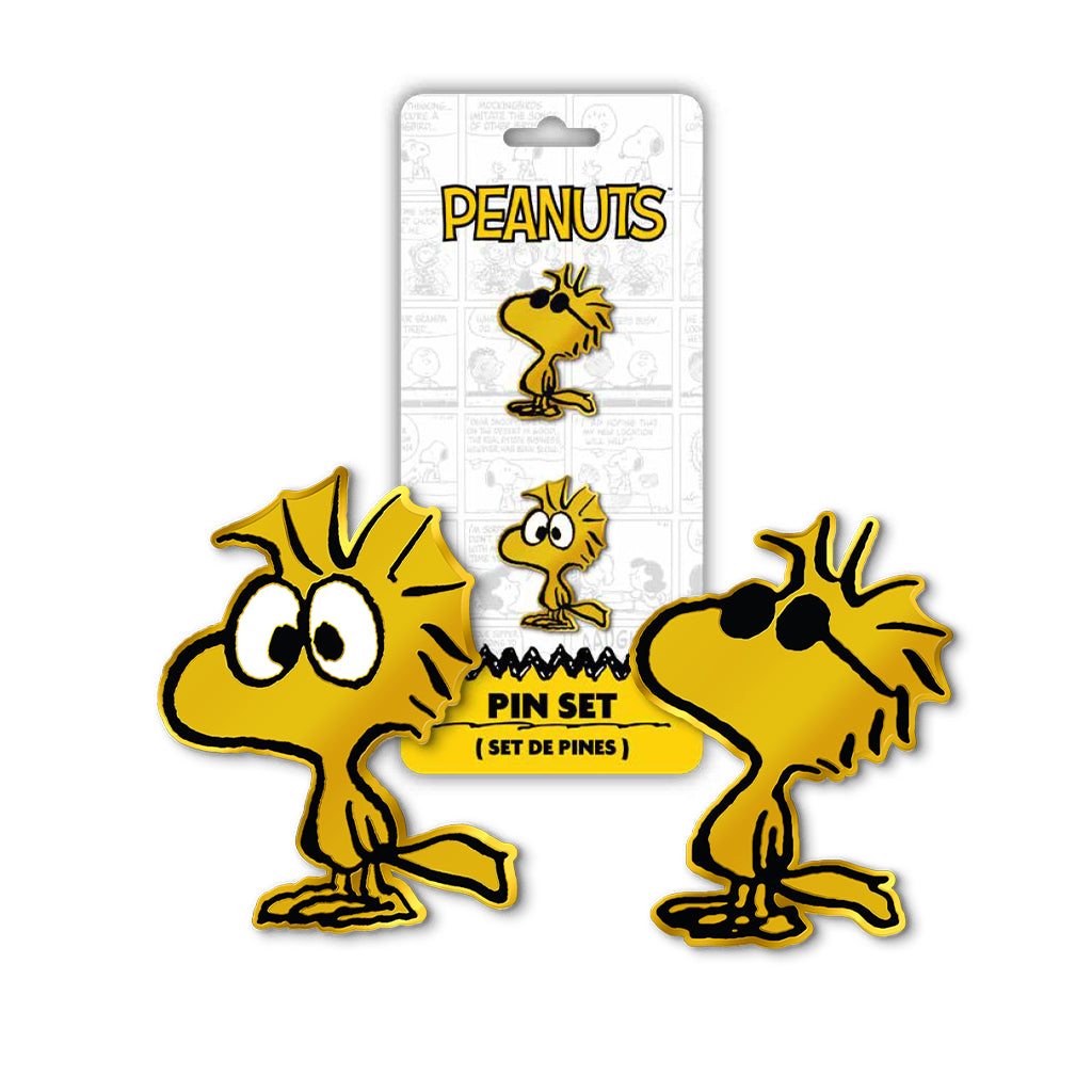 Geek Lab - Set Dual Pines Metálicos - Peanuts Woodstock